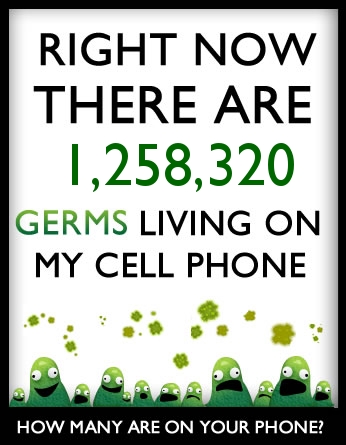 How many germs live on your cell phone?