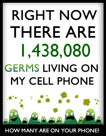 How many germs live on your cell phone?