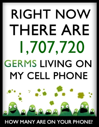 How many germs live on your cell phone?
