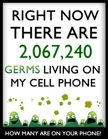 How many germs live on your cell phone?