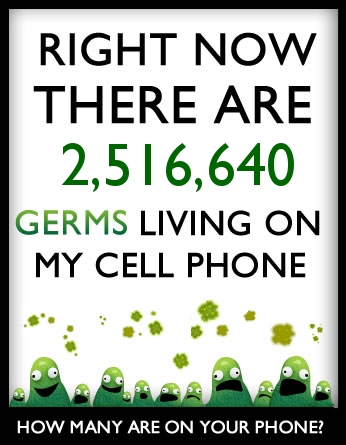 How many germs live on your cell phone?