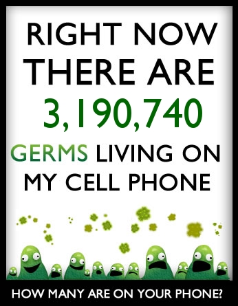 How many germs live on your cell phone?