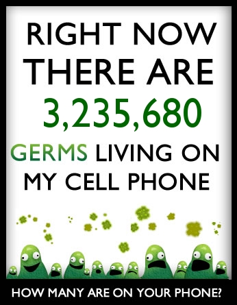 How many germs live on your cell phone?