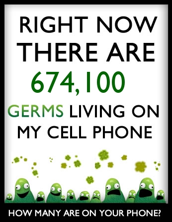 How many germs live on your cell phone?