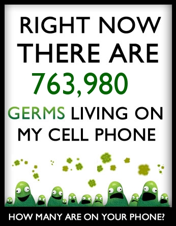 How many germs live on your cell phone?