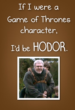 Which Game of Thrones character would you be?