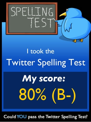 The Twitter Spelling Test